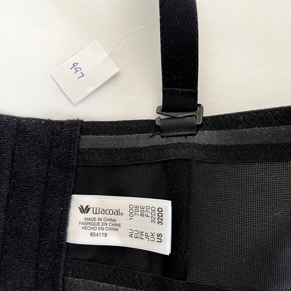 Wacoal Bra Womens 32DD Black Red Carpet Convertible Strapless NWT - Picture 5 of 6